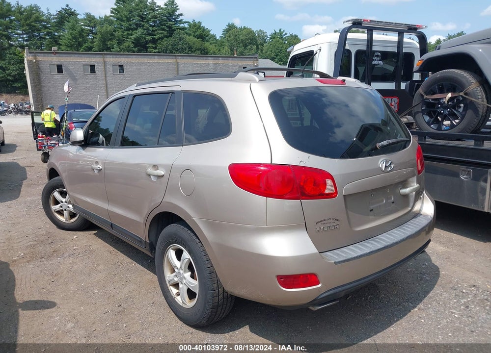 2007 HYUNDAI SANTA FE GLS VIN: 5NMSG13D87H095894