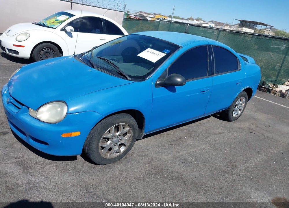 2002 DODGE NEON SXT VIN: 1B3ES56C12D657112