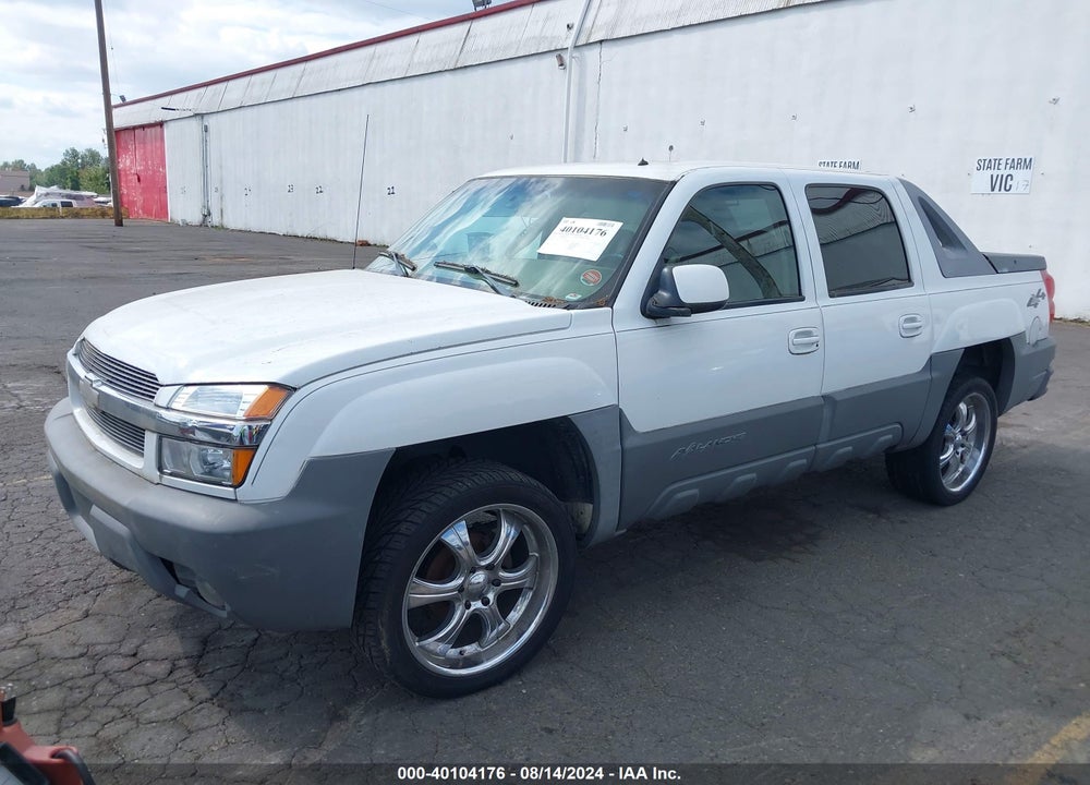 2002 CHEVROLET AVALANCHE 1500 VIN: 3GNEK13TX2G189354