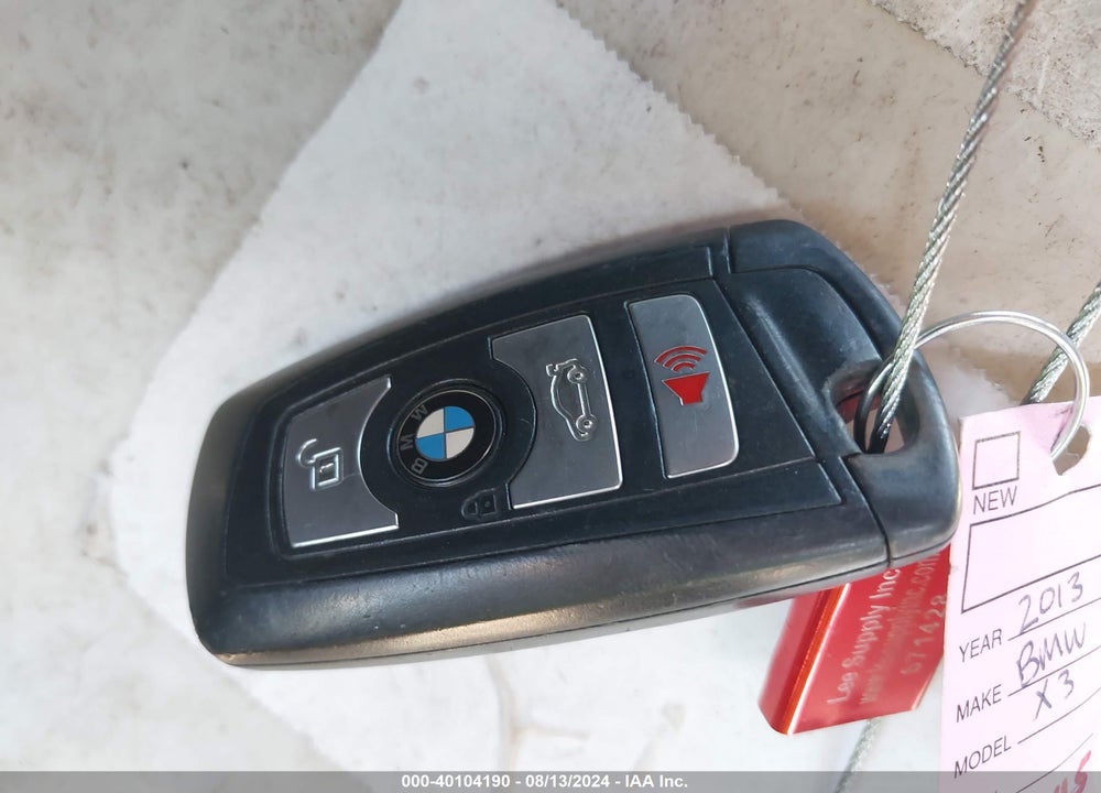 2013 BMW X3 XDRIVE28I VIN: 5UXWX9C58D0A23583