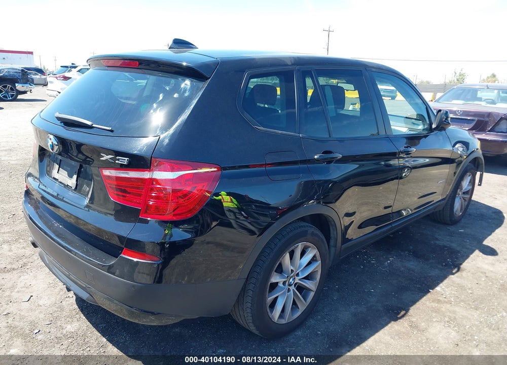 2013 BMW X3 XDRIVE28I VIN: 5UXWX9C58D0A23583