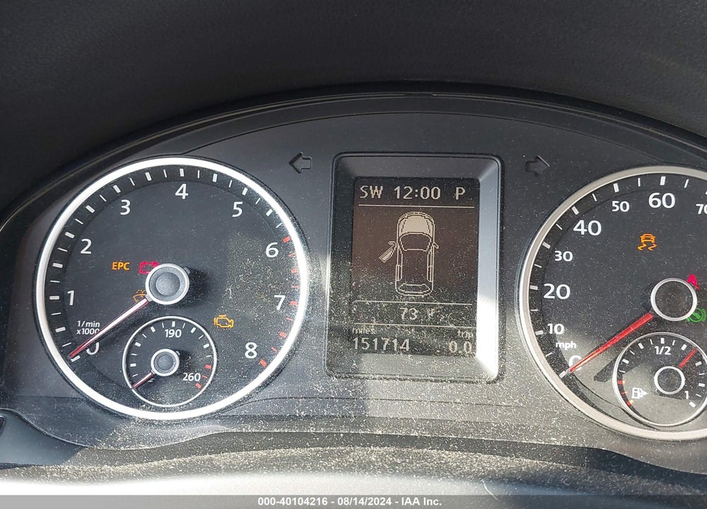 2012 VOLKSWAGEN TIGUAN SE VIN: WVGAV7AX4CW530043