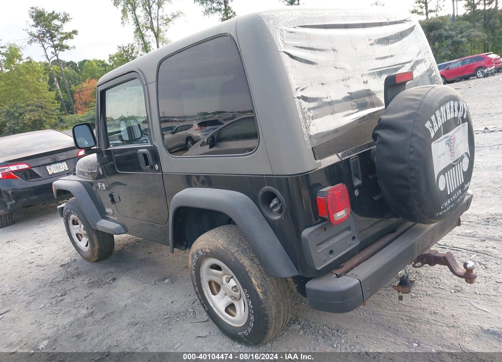 2004 JEEP WRANGLER X VIN: 1J4FA39S44P790956