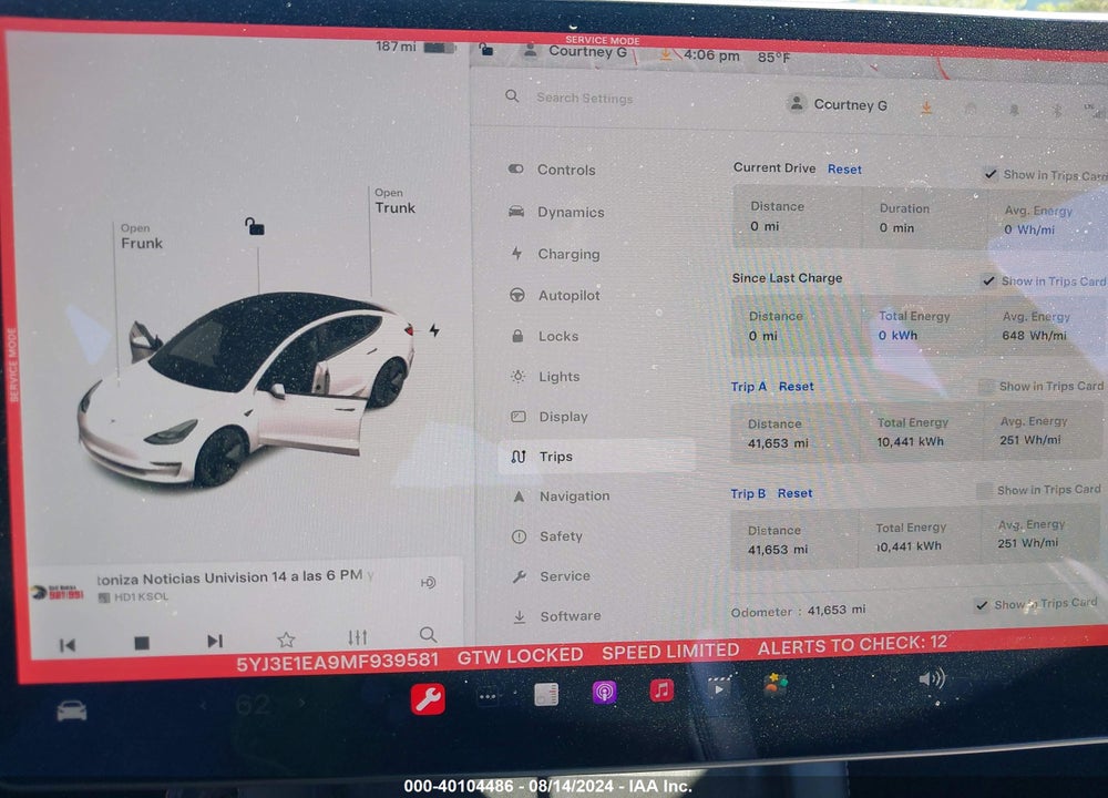 2021 TESLA MODEL 3 STANDARD RANGE PLUS REAR-WHEEL DRIVE VIN: 5YJ3E1EA9MF939581