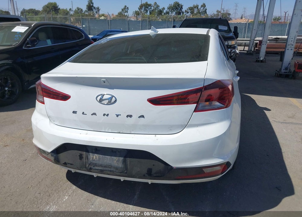 2019 HYUNDAI ELANTRA SEL VIN: 5NPD84LF0KH424916
