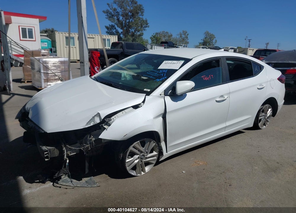 2019 HYUNDAI ELANTRA SEL VIN: 5NPD84LF0KH424916