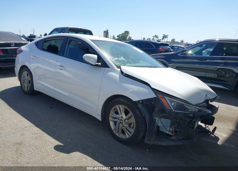 2019 HYUNDAI ELANTRA SEL VIN: 5NPD84LF0KH424916