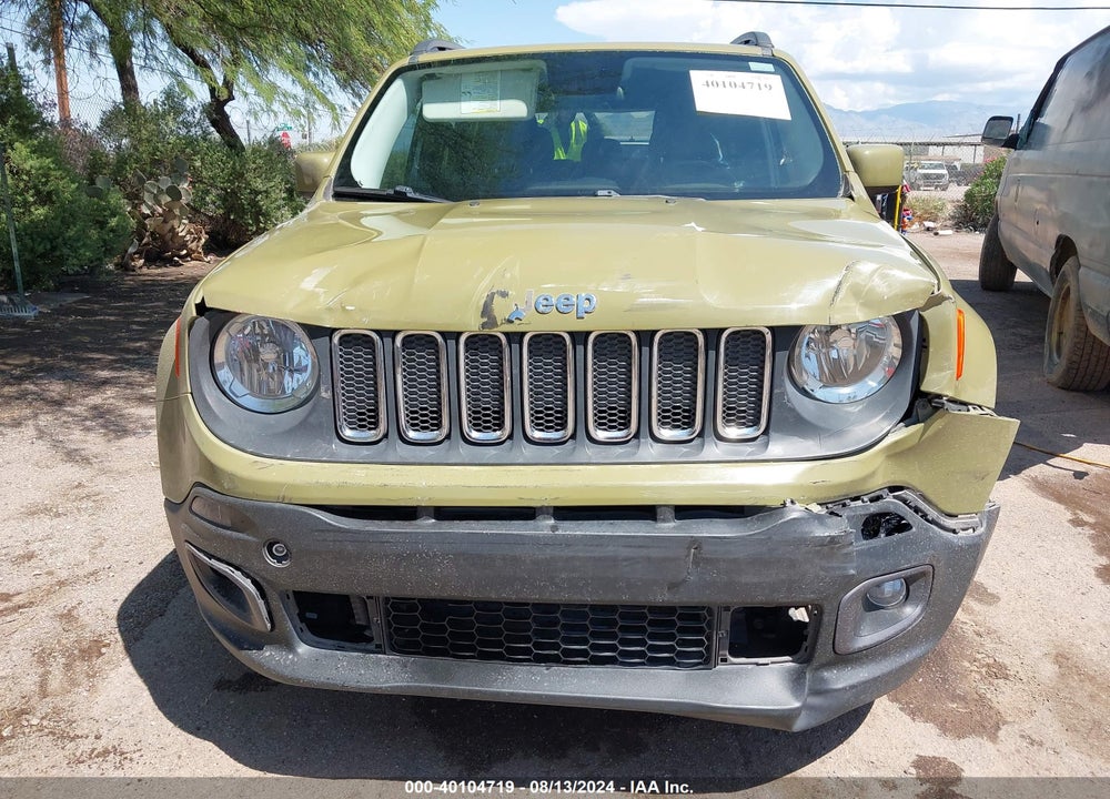 2015 JEEP RENEGADE LATITUDE VIN: ZACCJABT0FPB84737
