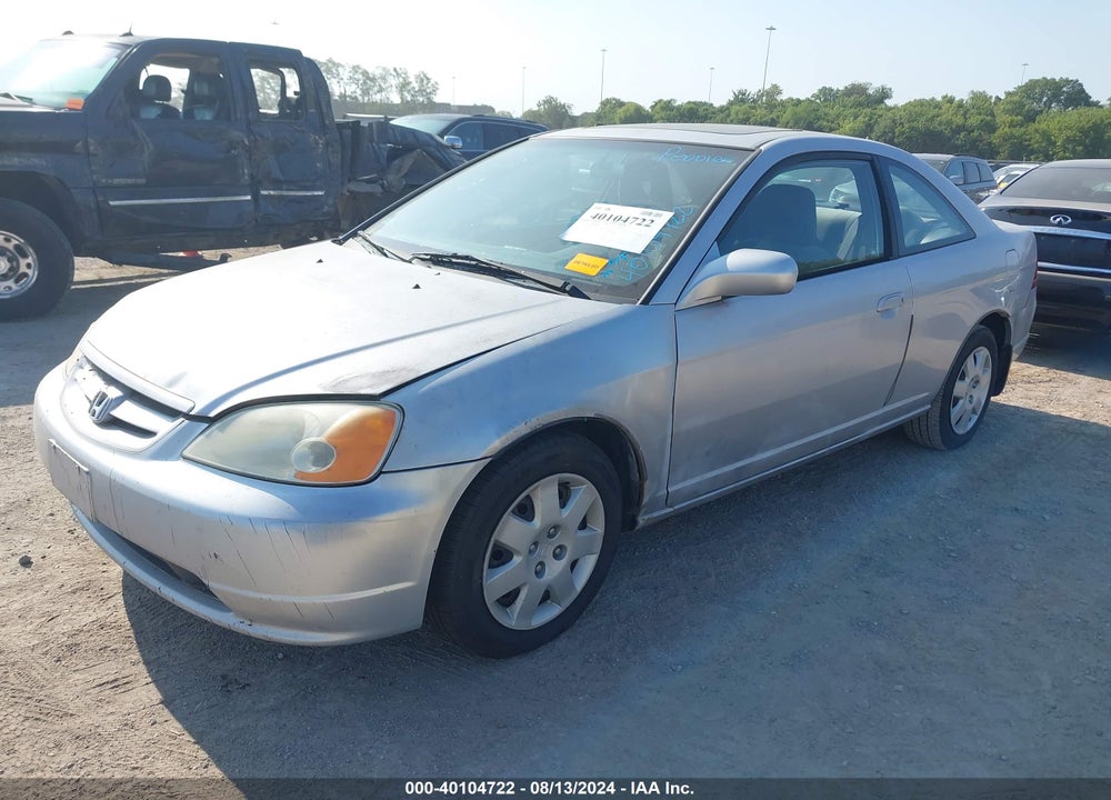 2002 HONDA CIVIC EX VIN: 1HGEM22032L088547