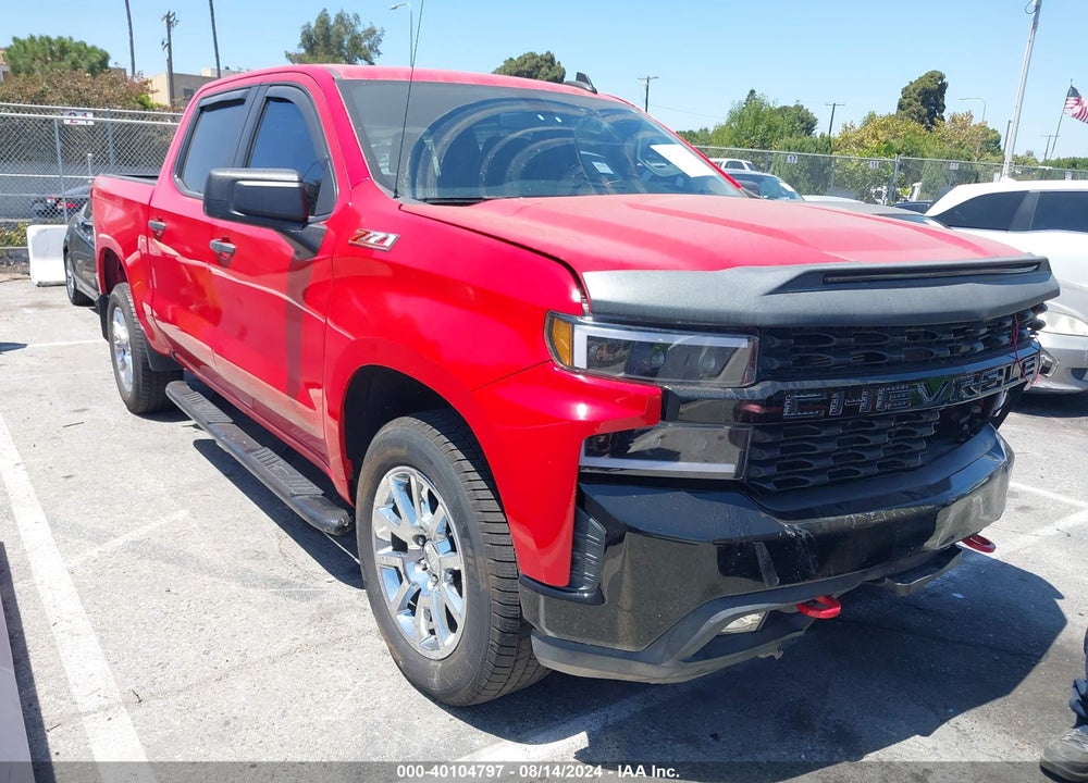 2021 CHEVROLET SILVERADO 1500 4WD SHORT BED CUSTOM TRAIL BOSS VIN: 3GCPYCEF1MG137049