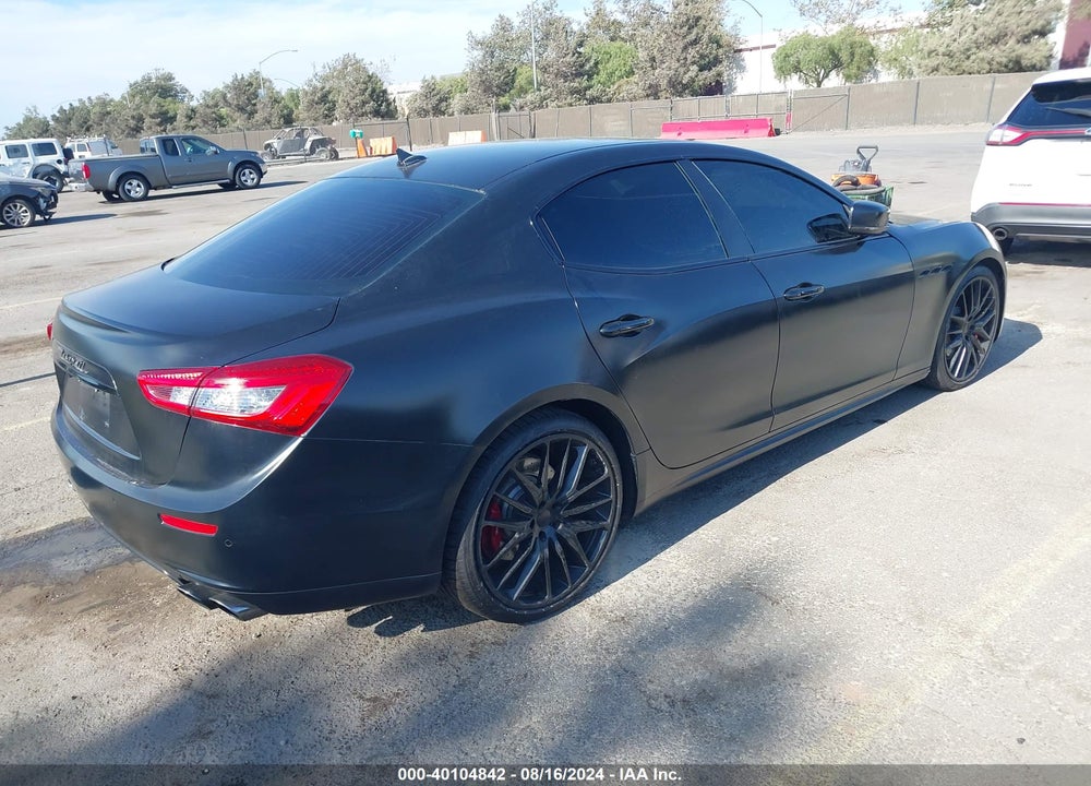 2015 MASERATI GHIBLI S Q4 VIN: ZAM57RTA4F1160066
