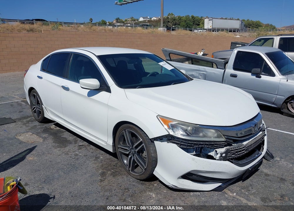 2017 HONDA ACCORD SPORT VIN: 1HGCR2F50HA039602