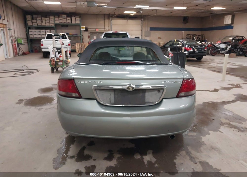2004 CHRYSLER SEBRING LIMITED VIN: 1C3EL65RX4N295161