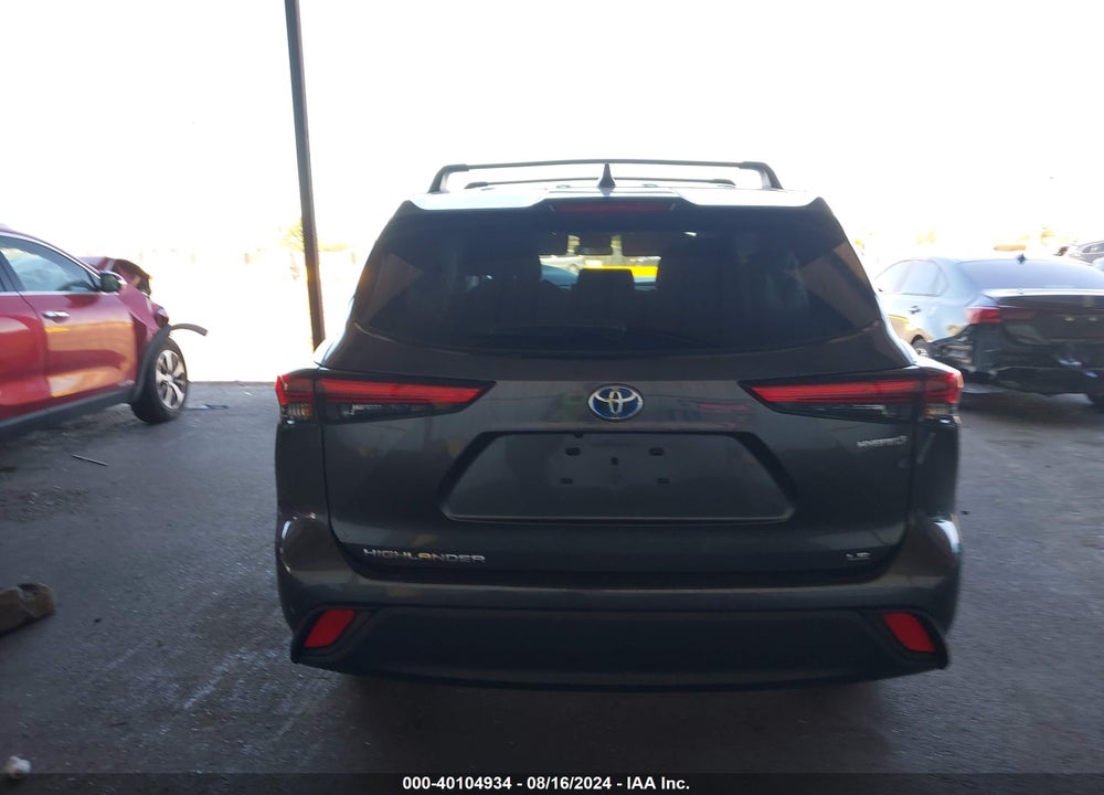 2022 TOYOTA HIGHLANDER HYBRID LE VIN: 5TDZARAH9NS513748