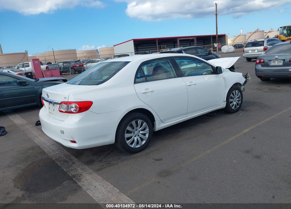 2013 TOYOTA COROLLA LE VIN: 2T1BU4EE4DC982202