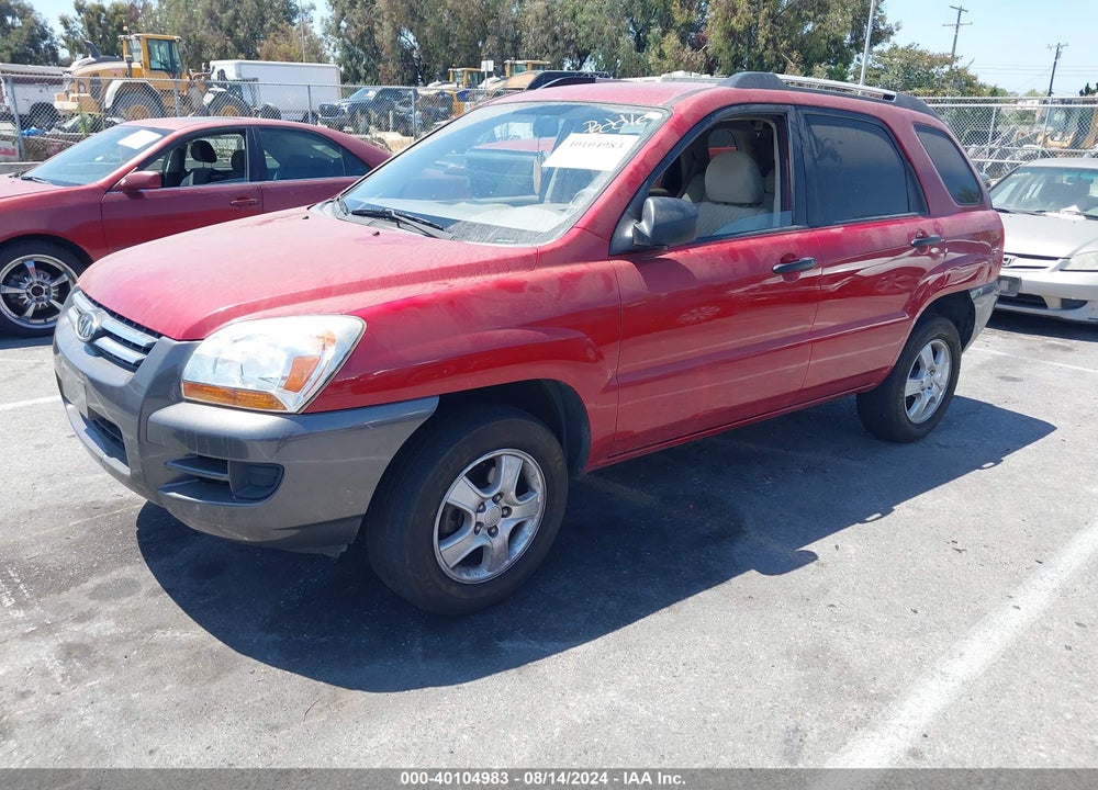 2008 KIA SPORTAGE LX VIN: KNDJF724587494760