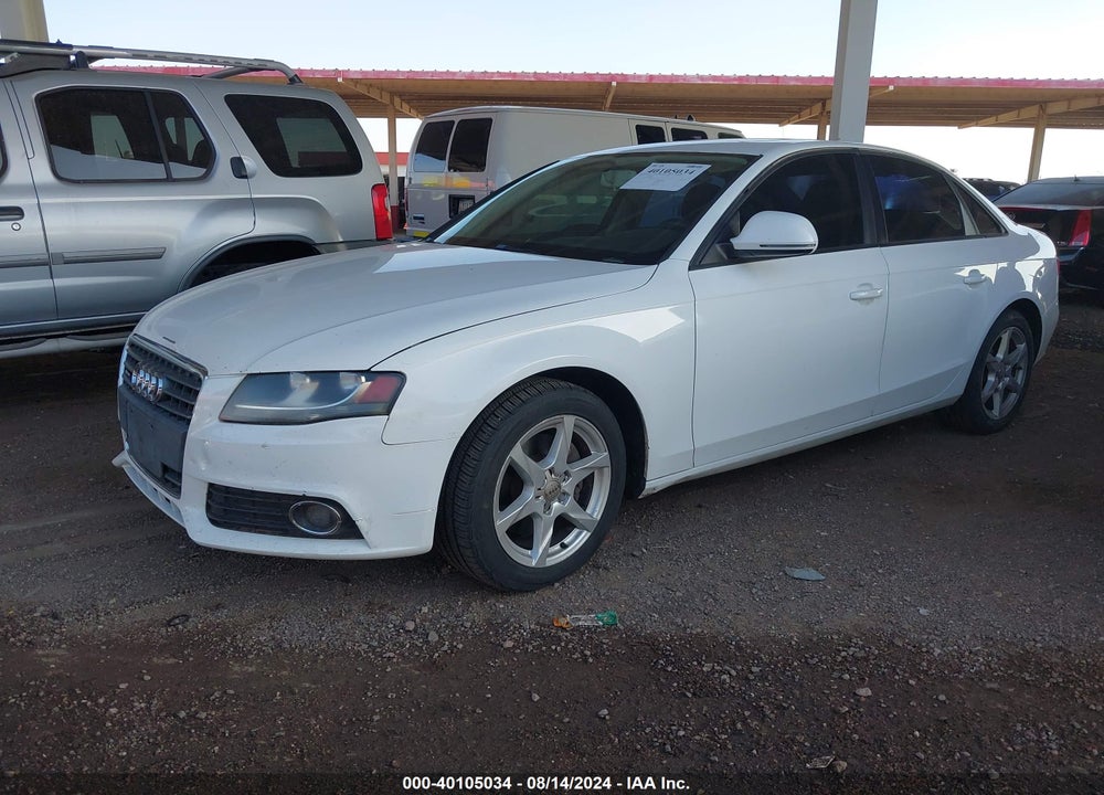 2009 AUDI A4 2.0T PREMIUM VIN: WAULF78K29A097927