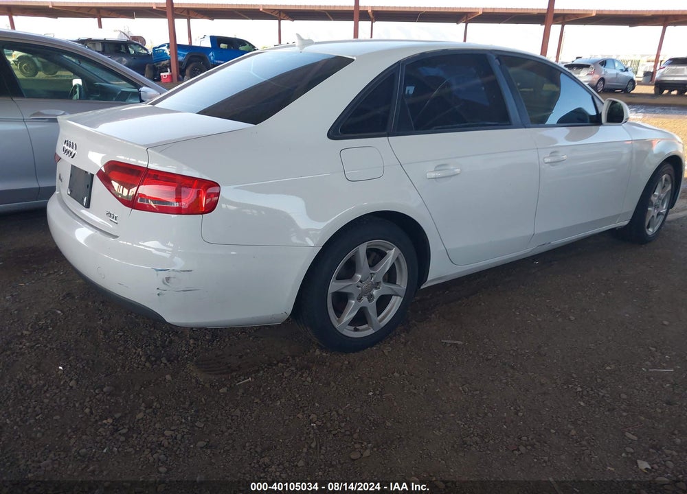 2009 AUDI A4 2.0T PREMIUM VIN: WAULF78K29A097927