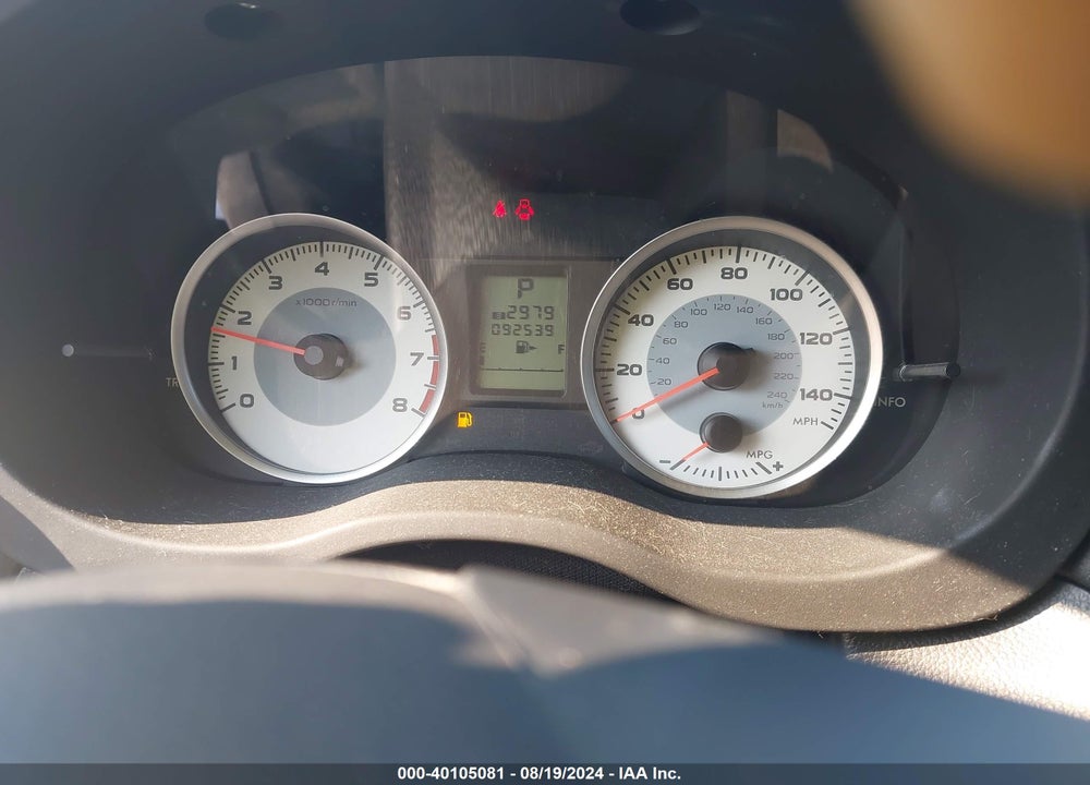 2012 SUBARU IMPREZA VIN: JF1GPAA65CH227540