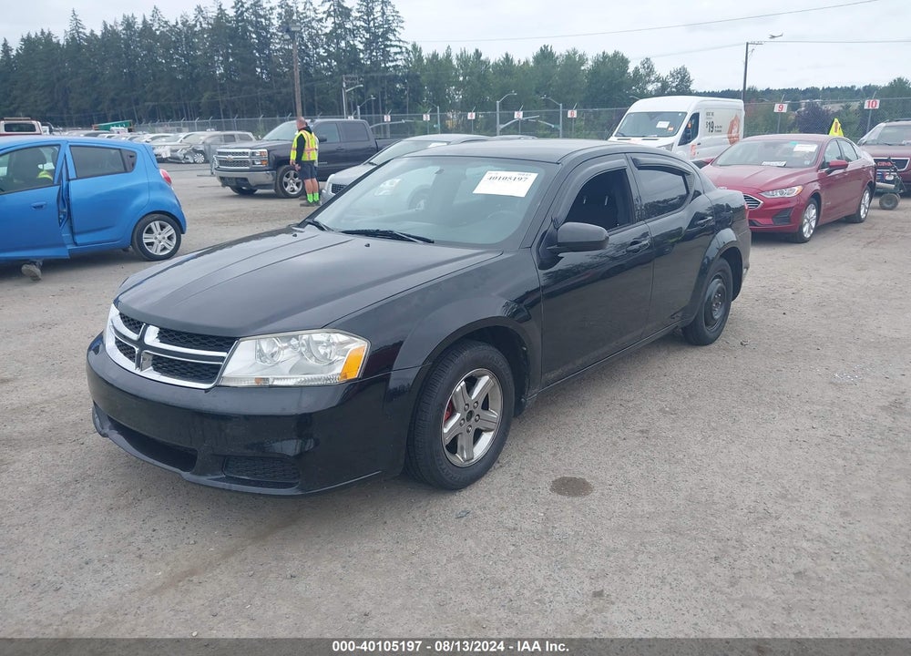 2011 DODGE AVENGER MAINSTREET VIN: 1B3BD1FB6BN544604