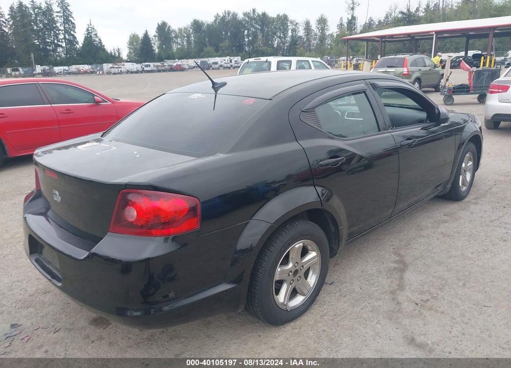 2011 DODGE AVENGER MAINSTREET VIN: 1B3BD1FB6BN544604