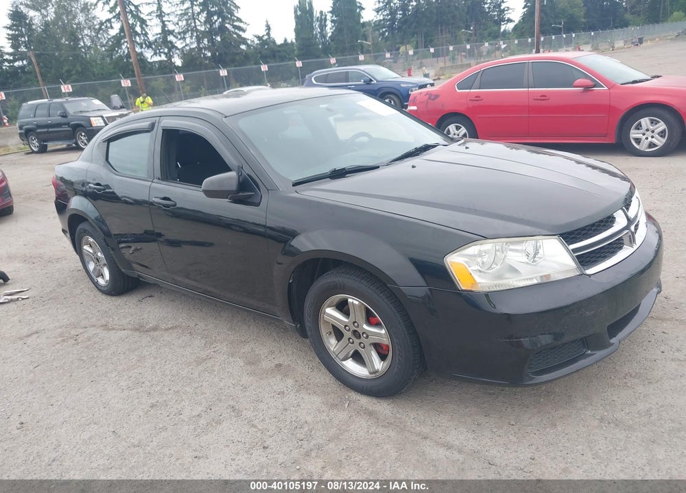 2011 DODGE AVENGER MAINSTREET VIN: 1B3BD1FB6BN544604