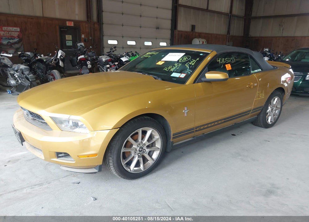 2010 FORD MUSTANG V6/V6 PREMIUM VIN: 1ZVBP8EN0A5124858