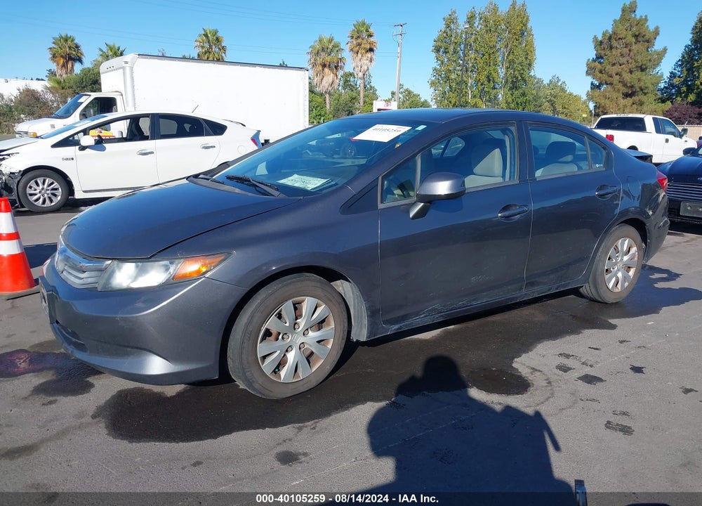 2012 HONDA CIVIC LX VIN: 2HGFB2F50CH330936