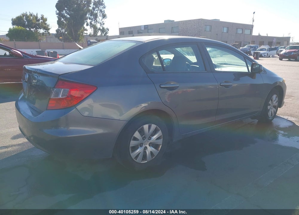 2012 HONDA CIVIC LX VIN: 2HGFB2F50CH330936