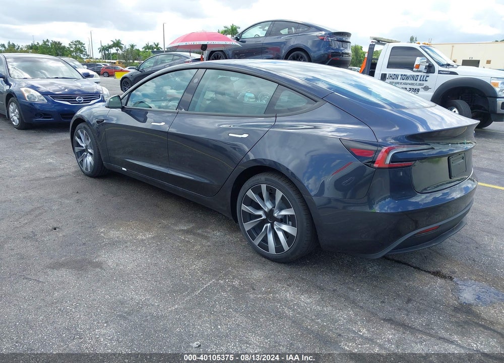 2024 TESLA MODEL 3 REAR-WHEEL DRIVE VIN: 5YJ3E1EA0RF742466