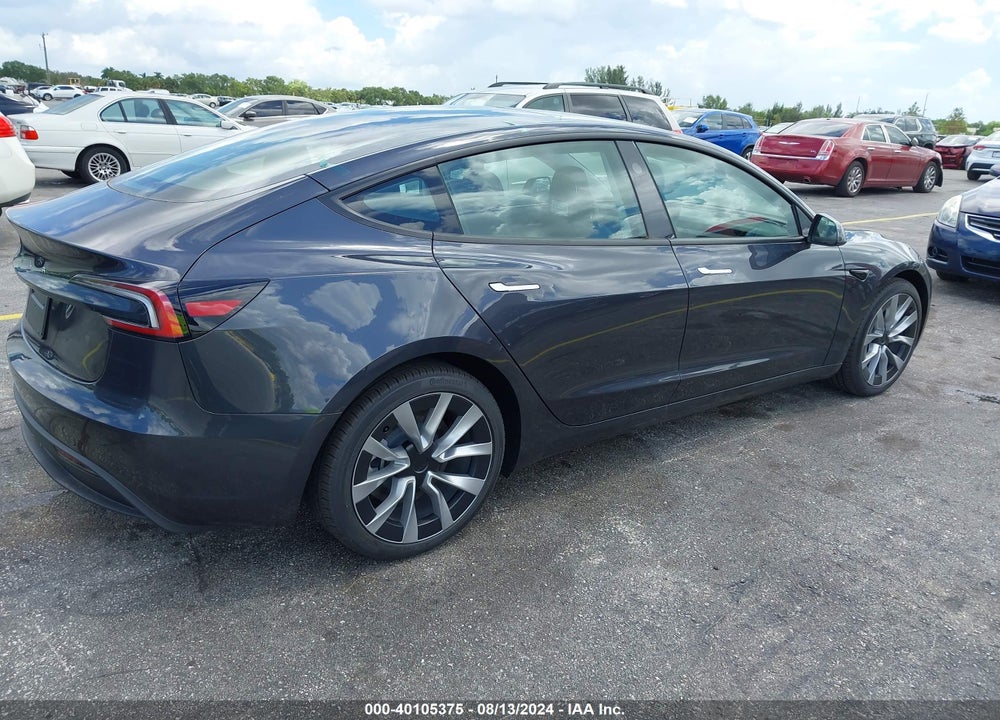2024 TESLA MODEL 3 REAR-WHEEL DRIVE VIN: 5YJ3E1EA0RF742466