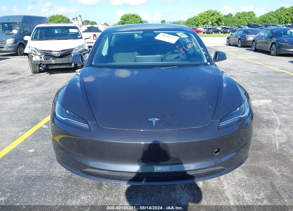 2024 TESLA MODEL 3 REAR-WHEEL DRIVE VIN: 5YJ3E1EAXRF735539