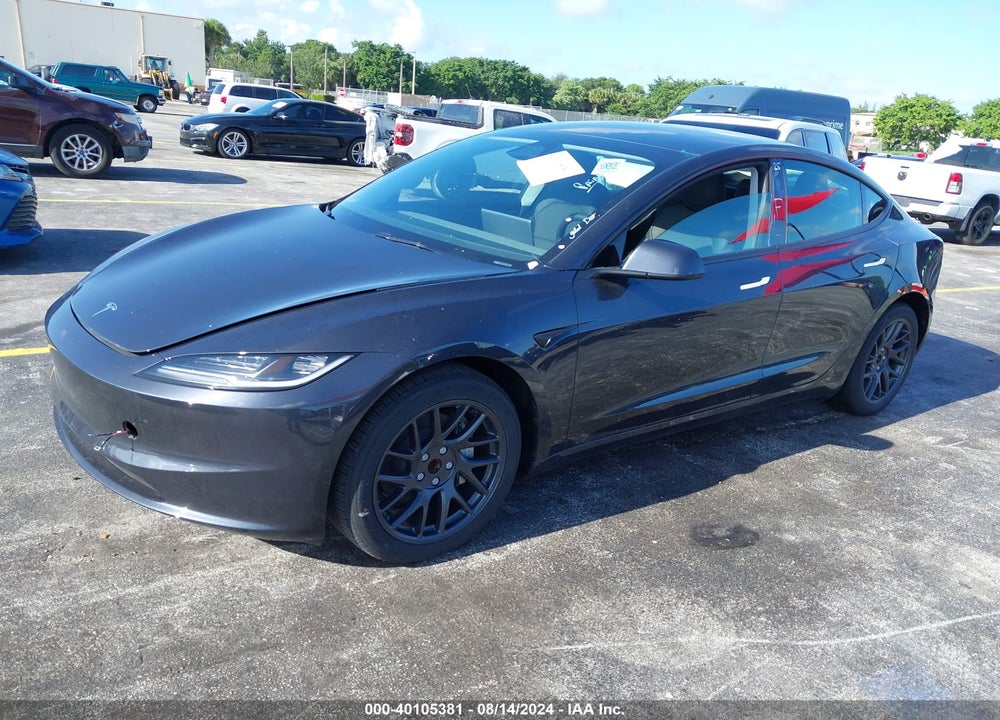 2024 TESLA MODEL 3 REAR-WHEEL DRIVE VIN: 5YJ3E1EAXRF735539