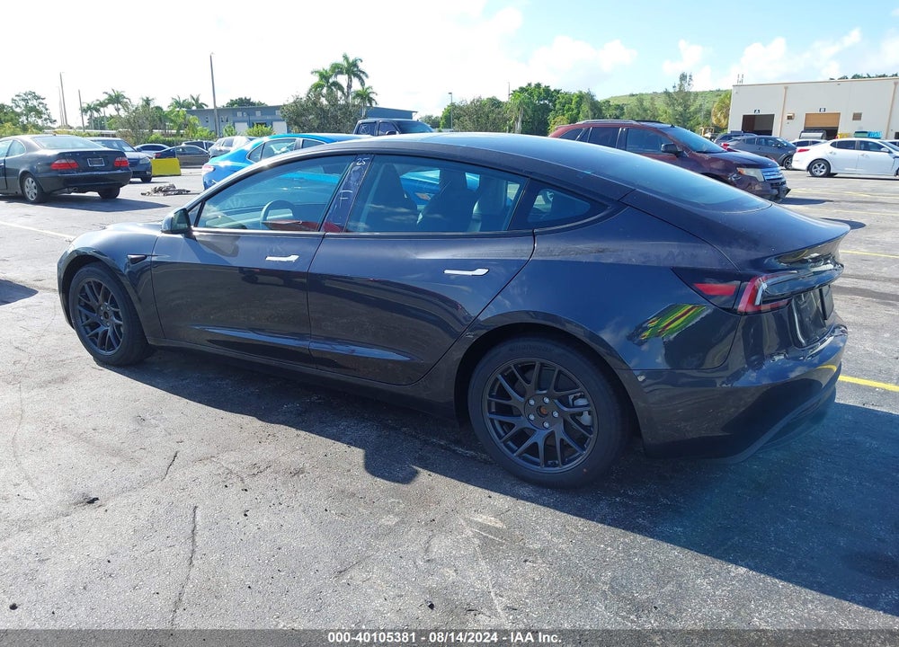 2024 TESLA MODEL 3 REAR-WHEEL DRIVE VIN: 5YJ3E1EAXRF735539