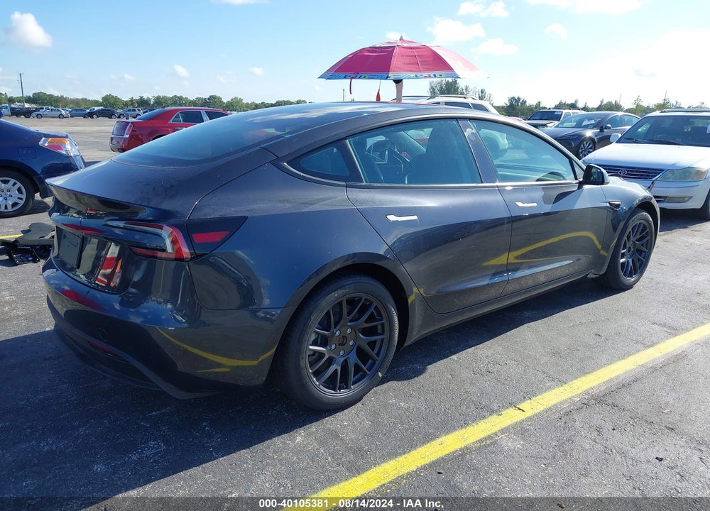 2024 TESLA MODEL 3 REAR-WHEEL DRIVE VIN: 5YJ3E1EAXRF735539