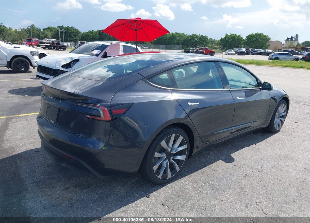 2024 TESLA MODEL 3 REAR-WHEEL DRIVE VIN: 5YJ3E1EA5RF752703