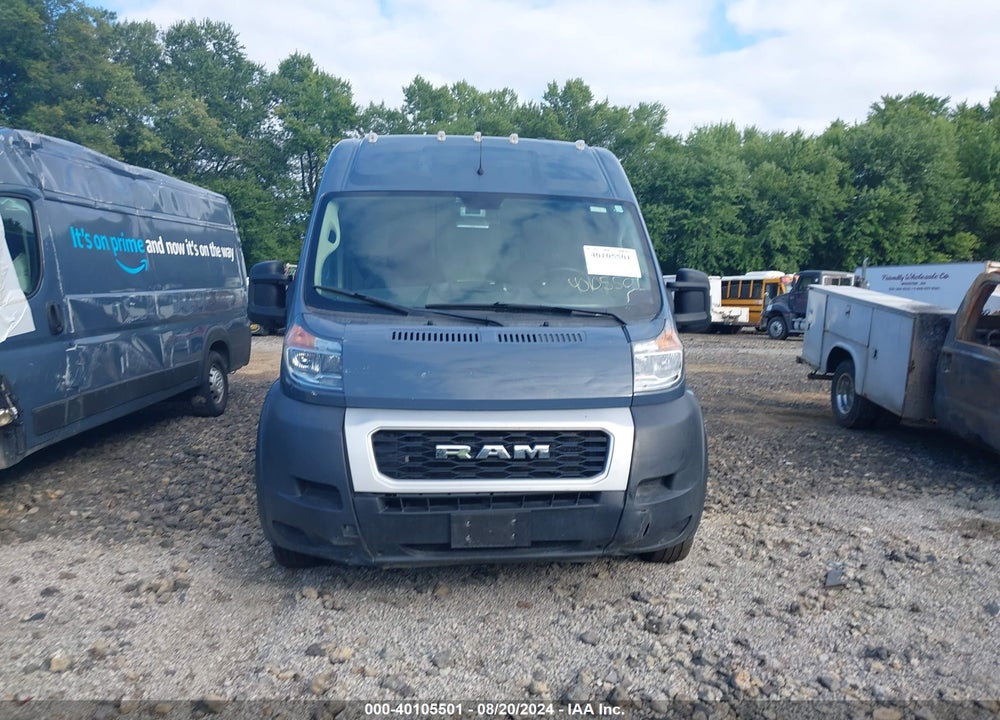 2019 RAM PROMASTER 3500 CARGO VAN HIGH ROOF 159 WB EXT VIN: 3C6URVJGXKE553594