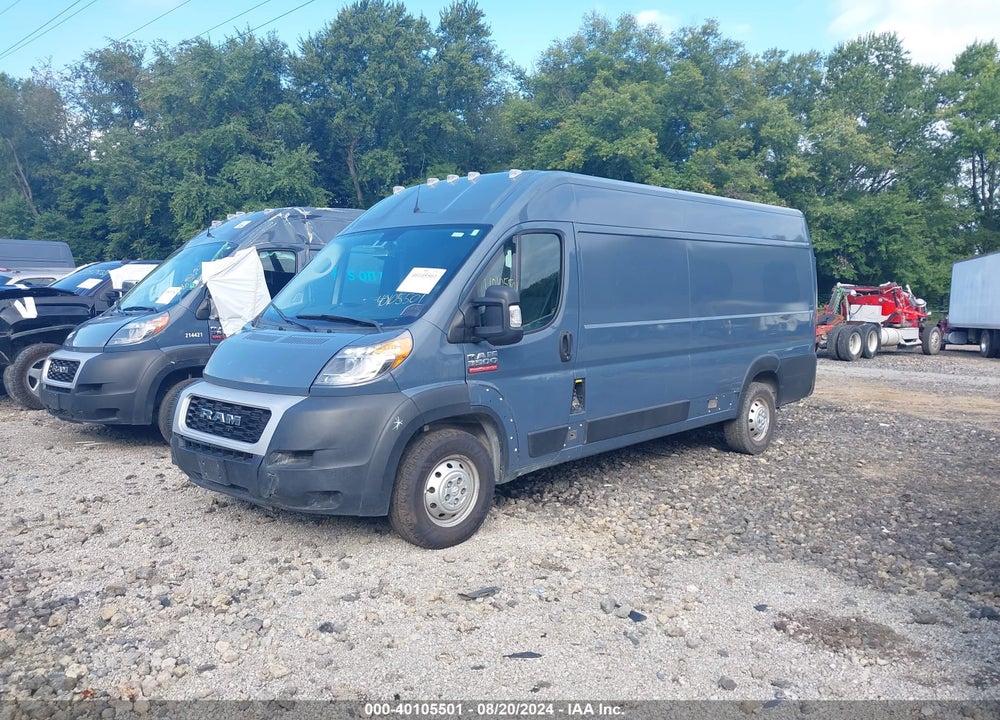 2019 RAM PROMASTER 3500 CARGO VAN HIGH ROOF 159 WB EXT VIN: 3C6URVJGXKE553594