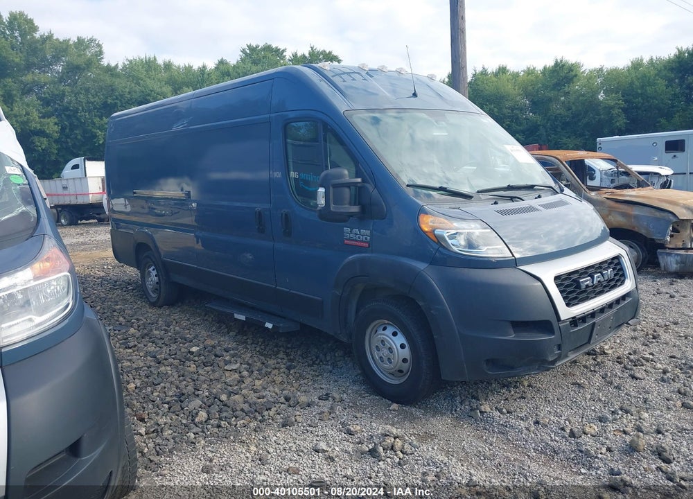 2019 RAM PROMASTER 3500 CARGO VAN HIGH ROOF 159 WB EXT VIN: 3C6URVJGXKE553594