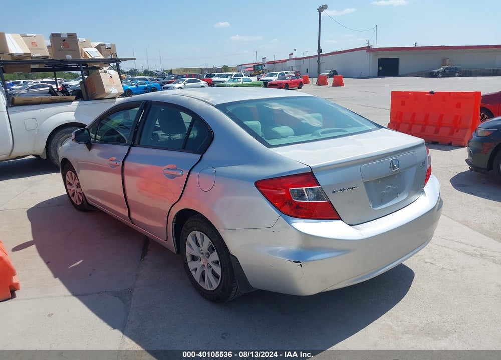 2012 HONDA CIVIC LX VIN: 2HGFB2F58CH323197
