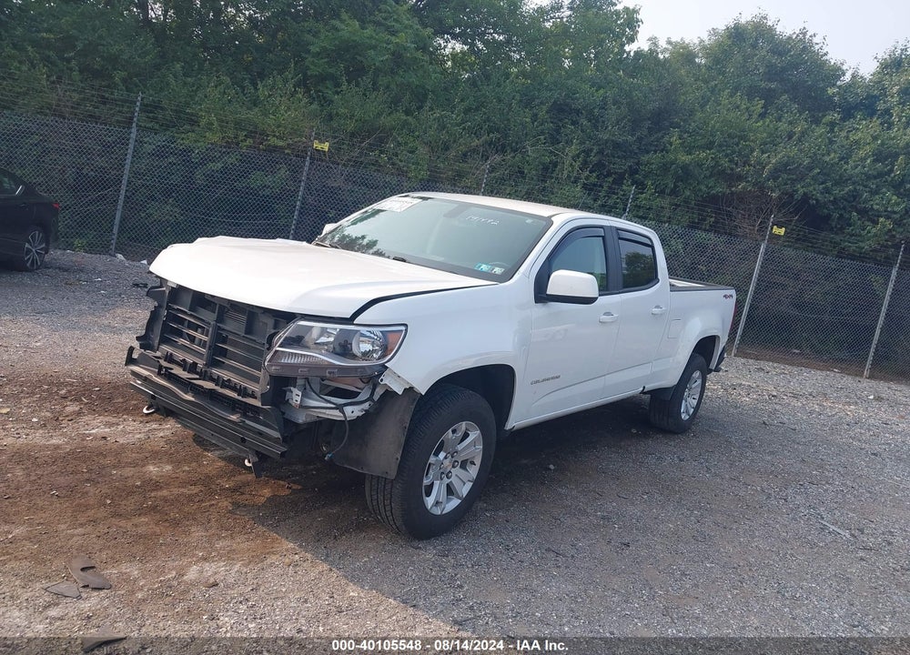 2022 CHEVROLET COLORADO 4WD LONG BOX LT VIN: 1GCGTCEN5N1191492