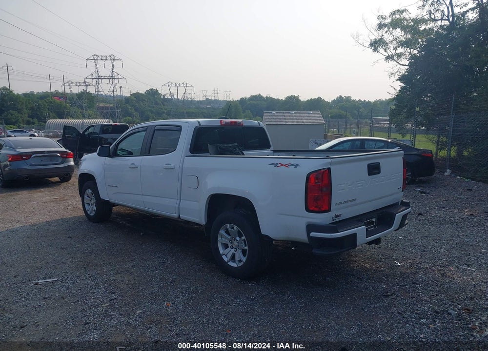 2022 CHEVROLET COLORADO 4WD LONG BOX LT VIN: 1GCGTCEN5N1191492