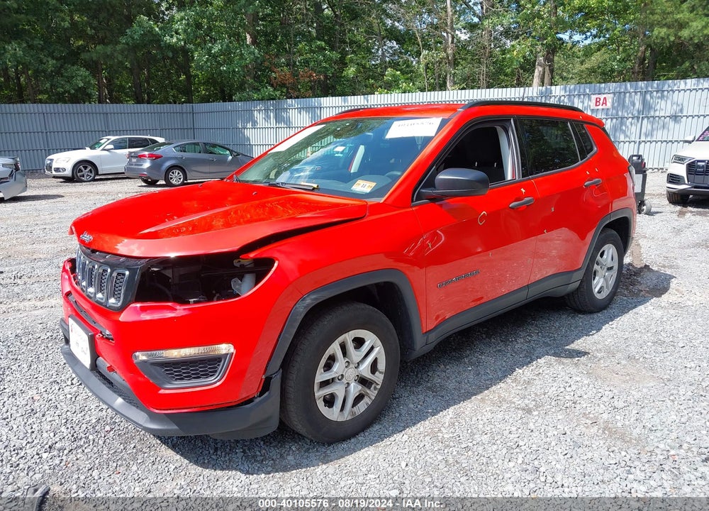 2018 JEEP COMPASS SPORT FWD VIN: 3C4NJCAB2JT105423