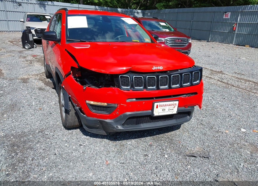 2018 JEEP COMPASS SPORT FWD VIN: 3C4NJCAB2JT105423