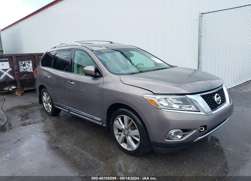 2014 NISSAN PATHFINDER PLATINUM VIN: 5N1AR2MN3EC676648