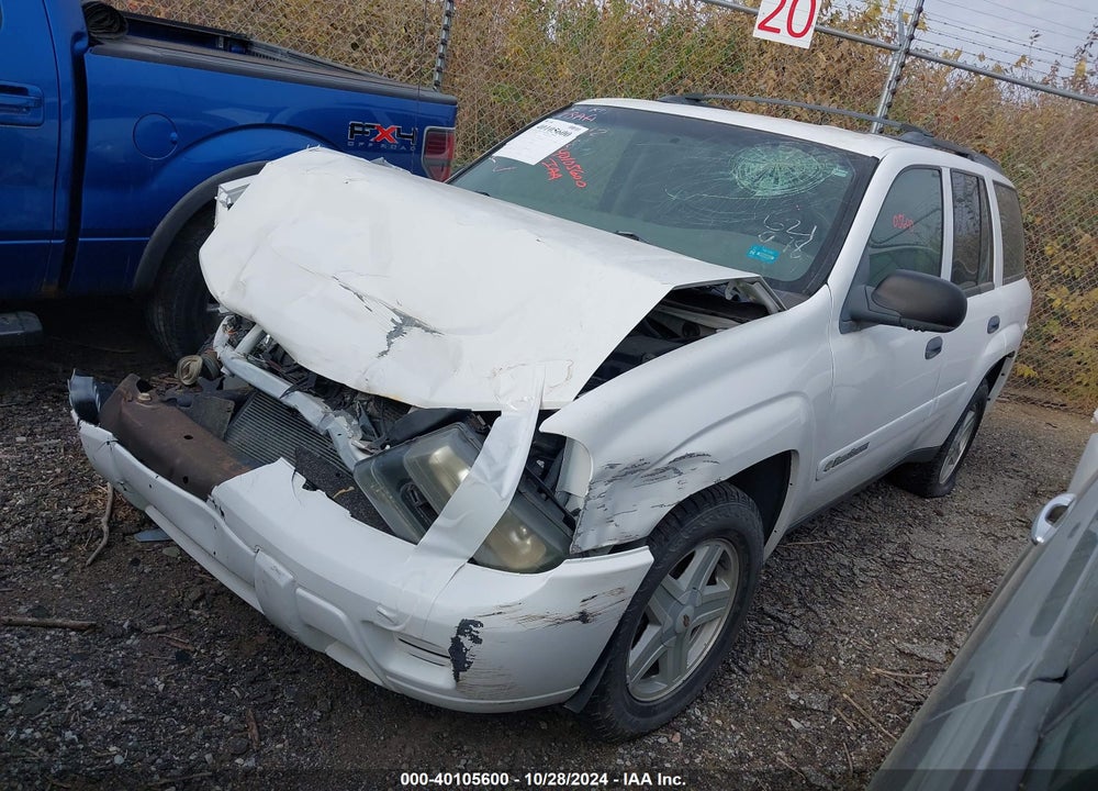 2002 CHEVROLET TRAILBLAZER LS VIN: 1GNDT13SX22478629