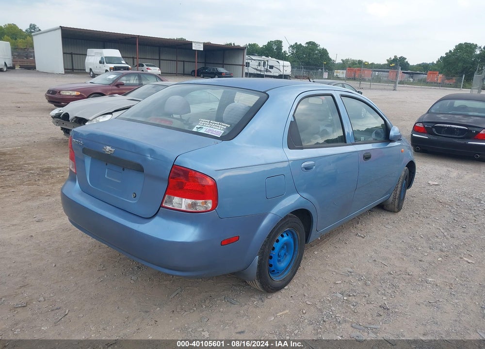 2004 CHEVROLET AVEO LS VIN: KL1TJ52684B149461