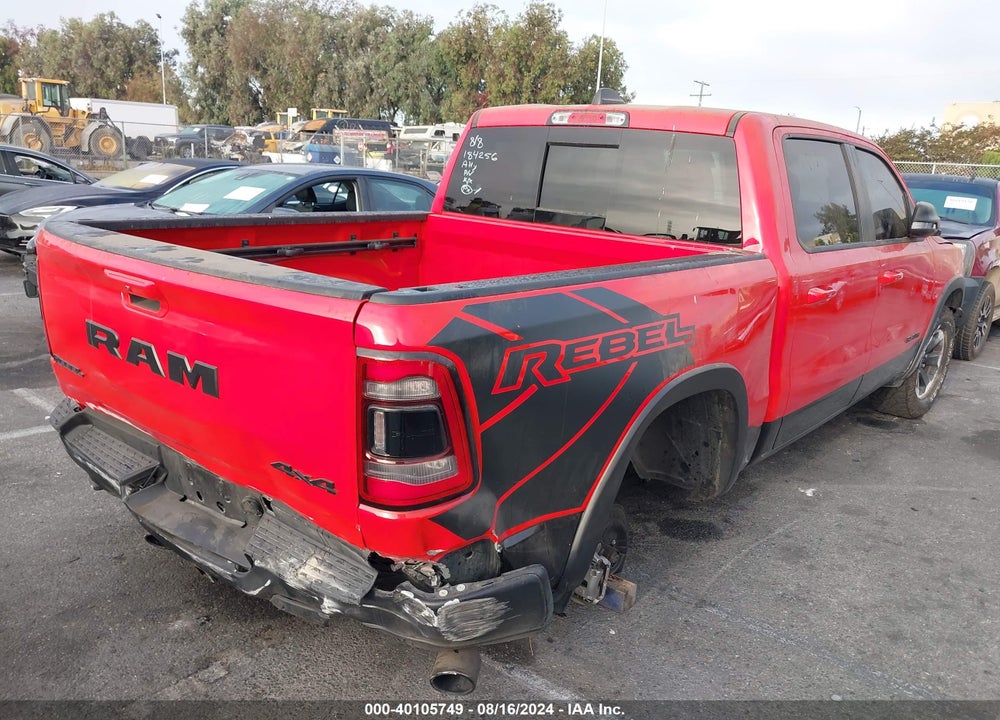 2022 RAM 1500 REBEL 4X4 5'7 BOX VIN: 1C6SRFLT8NN184256