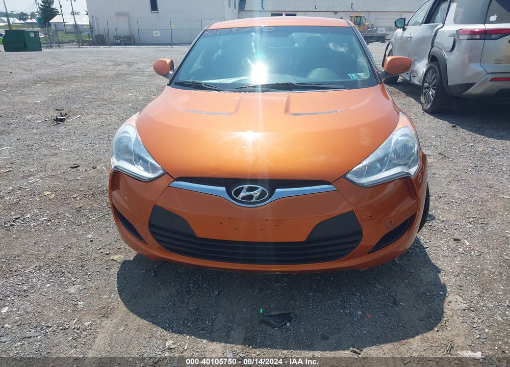 2013 HYUNDAI VELOSTER BASE W/BLACK VIN: KMHTC6AD4DU097075