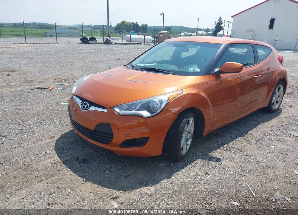 2013 HYUNDAI VELOSTER BASE W/BLACK VIN: KMHTC6AD4DU097075